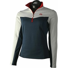 Mico Maglia 1/2 Collo 1/2 Zip W X-Perf tmavo modrá biela červená