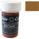 Sugarflair Pastelová gelová barva Brown 25 g