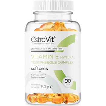 Image 1 of OstroVit Vitamin E / Natural Tocopherols Complex [90 Гел капсули]