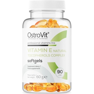 OstroVit Vitamin E / Natural Tocopherols Complex [90 Гел капсули]