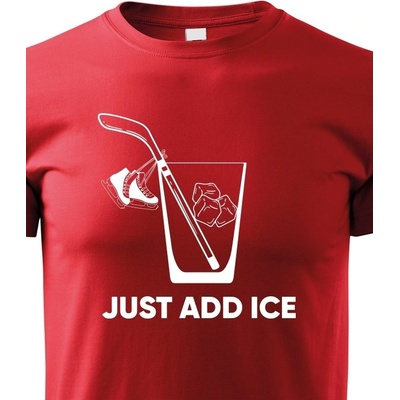 dětské tričko Just add ice červená