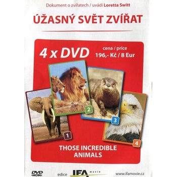 Úžasný svět zvířat 1 - 4 DVD