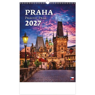 Kalendár 2027 Prague, 45 x 31.5 cm