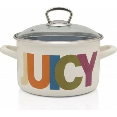 Metalac Hrnec Hluboký smaltovaný hrnec Standard s poklicí Juicy_Tasty 16 cm 2 l D2-16-40