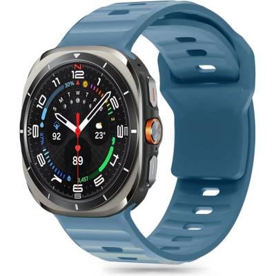 Силиконова каишка за часовник Samsung Galaxy Watch Ultra (47mm) от Tech-Protect Silicone Line - Montego Blue (5906302376452)