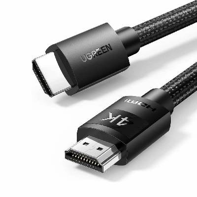 4K HDMI 2.0 Male To HDMI Male Cable - високоскоростен 4K HDMI към HDMI кабел (черен) (500 см)