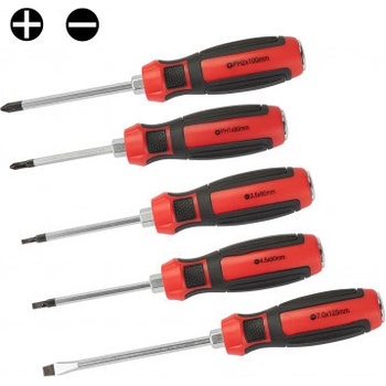 DEMA 22352D Úderové skrutkovače ploché a krížové, 5-dielna sada