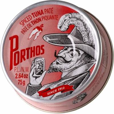 Porthos Pikantní tuňáková paštika 75 g