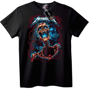 NOONEBRAND Тениска с Метален Череп - 2XL, White