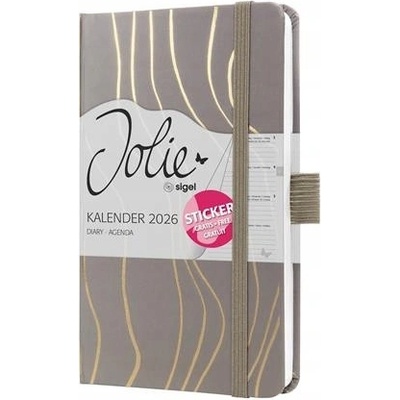 Sigel Jolie J6350 A6 týdenní 2026 Mocca Meringue – Zboží Živě