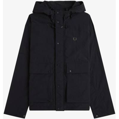 Fred Perry Анорак Fred Perry Men's Cropped Ripstop Hooded Long Sleeve Parka - Black 102