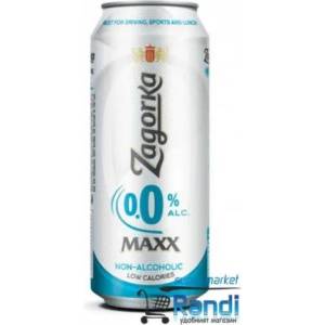 Загорка бира Загорка 0% max кен 0.5л