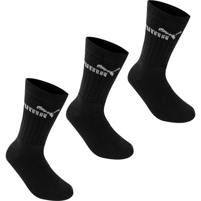 PUMA Юношески чорапи Puma 3 Pack Crew Socks Junior - Black