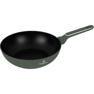BERLINGERHAUS Panvica wok s pokrievkou a titánovým povrchom 28 cm Matte Green Collection