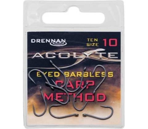 Drennan háčky Acolyte Carp Method Barbless vel.12