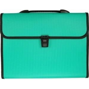 TITANUM Briefcase A4 with bundle 12 compartments green