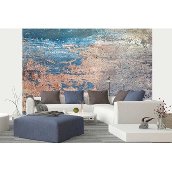 DIMEX ART s. r. o Самозалепваща се флизелинова фототапета старо ръждясало желязо 375 x 250 см