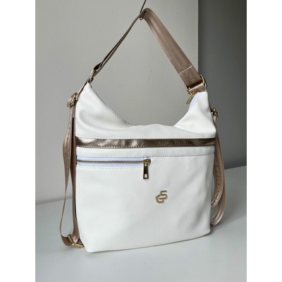 Grosso Biela kabelka na rameno GS-3785-white