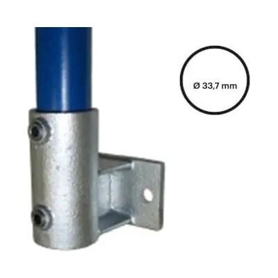 Konstrukční fitinka, spojka ocelových trubek pr. 33,7 mm – boční úchyt (horizontální) 145-B34