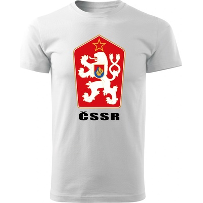 Maverprint Retro tričko ČSSR znak Československa Biela