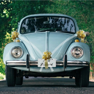 Chaks Chaks Dekorácia na auto s mašľami - Golden Bow – Zboží Dáma