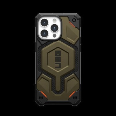 Кейс UAG Monarch Pro за iPhone 15 Pro Max, съвместим с MagSafe, kevlar element green (KXG0074424)