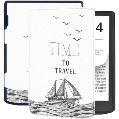 Vsetkonamobil 75331 ART Zaklápacie puzdro pre Pocketbook InkPad 4 743G / InkPad Color 3 743K3 / InkPad Color 2 743 TIME TO TRAVEL
