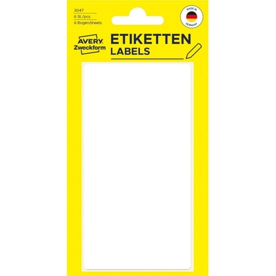 Avery Zweckform 3047 Etikety na ruční popis 98 x 51 mm 6 ks bílé