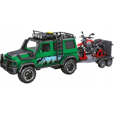 Sparkys 1:14 Lesní stráž s přívěsem a motorkou