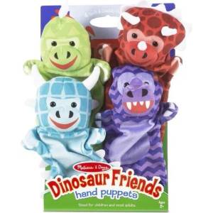Melissa & Doug - Кукли за ръце за куклен театър - Приятелите динозаври
