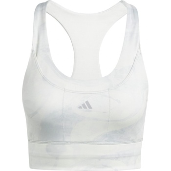 adidas Women's Run Pocket Non Wired Medium Impact Sports Bra - Grey