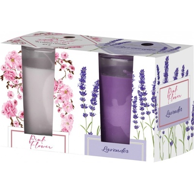 Emocio Pink Flower & Lavender 52x65 mm 2 ks