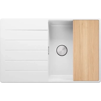 Твоят Стил Бяла кухненска мивка от гранит Копенхаген 780х500 Top 50