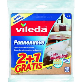 Vileda Микрофибърна кърпа 3бр 34х34 (2984)