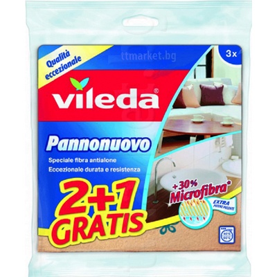 Vileda Микрофибърна кърпа 3бр 34х34 (2984)