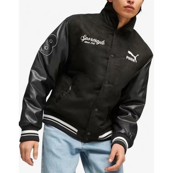 PUMA Team Varsity Jacket Black
