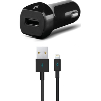 Ttec Зарядно за кола ttec - SpeedCharger, USB-A, кабел Lightning, черно (8694470730349)