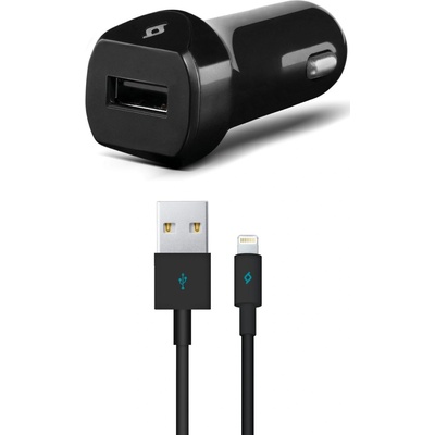 Ttec Зарядно за кола ttec - SpeedCharger, USB-A, кабел Lightning, черно (8694470730349)