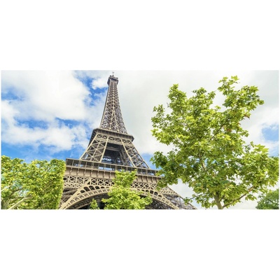 Foto obraz fotografie na skle Eiffelova veža Paríž 100x50 cm