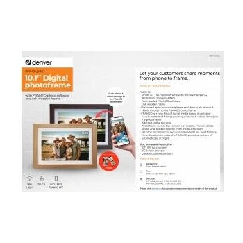 Denver Electronics Denver Фоторамка PFF-1042DWMK3 DARK WOOD
