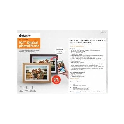 Denver Electronics Denver Фоторамка PFF-1042DWMK3 DARK WOOD