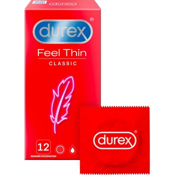 Image 1 of Durex Feel Thin Classic 12 pack