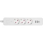 Entac 3 Plug + 3 USB 1,5 m (ESES1.5G3-1.5-SW-2UA1UC)