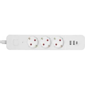 Entac 3 Plug + 3 USB 1,5 m (ESES1.5G3-1.5-SW-2UA1UC)