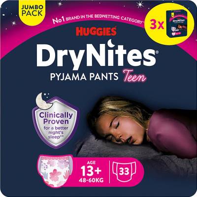 DryNites pro dívky JUMBO box 13+ let / 48-60kg / 3x11ks