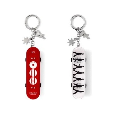 Import BTS: World Tour Arirang: Mini Skateboard Keyring RED