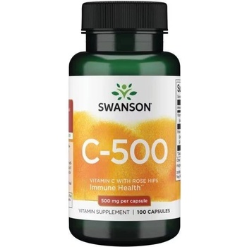 Swanson C-500, 500 mg, 100 капсули, Swanson (SW101)