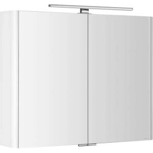 SAPHO - Огледален шкаф с LED осветление, 86x70x17 см, бял LU085-0030 (LU085-0030)