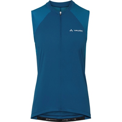 Vaude Дамска фланелка с къс ръкав за колоездене Vaude Women's Matera Full Zip Tricot Slim Cycling jersey - Shore Blue - размер 36 (EU) (156-2798-0311)