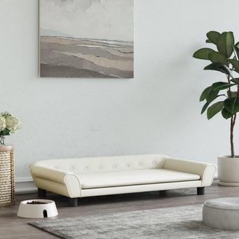 Image 1 of vidaXL Кучешко легло кремава 100x50x21 см кадифе (172011)